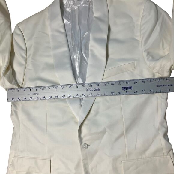 J Crew Dinner Jacket Mens 46L Off White Ludlow Slim Fit Italian Wool A7132 *Read - Picture 7 of 16